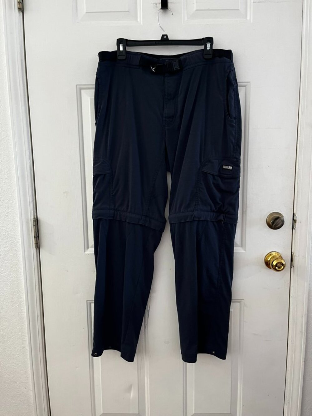 Prana Men's Black Outdoor Breathe Convertible Pants Sz LR